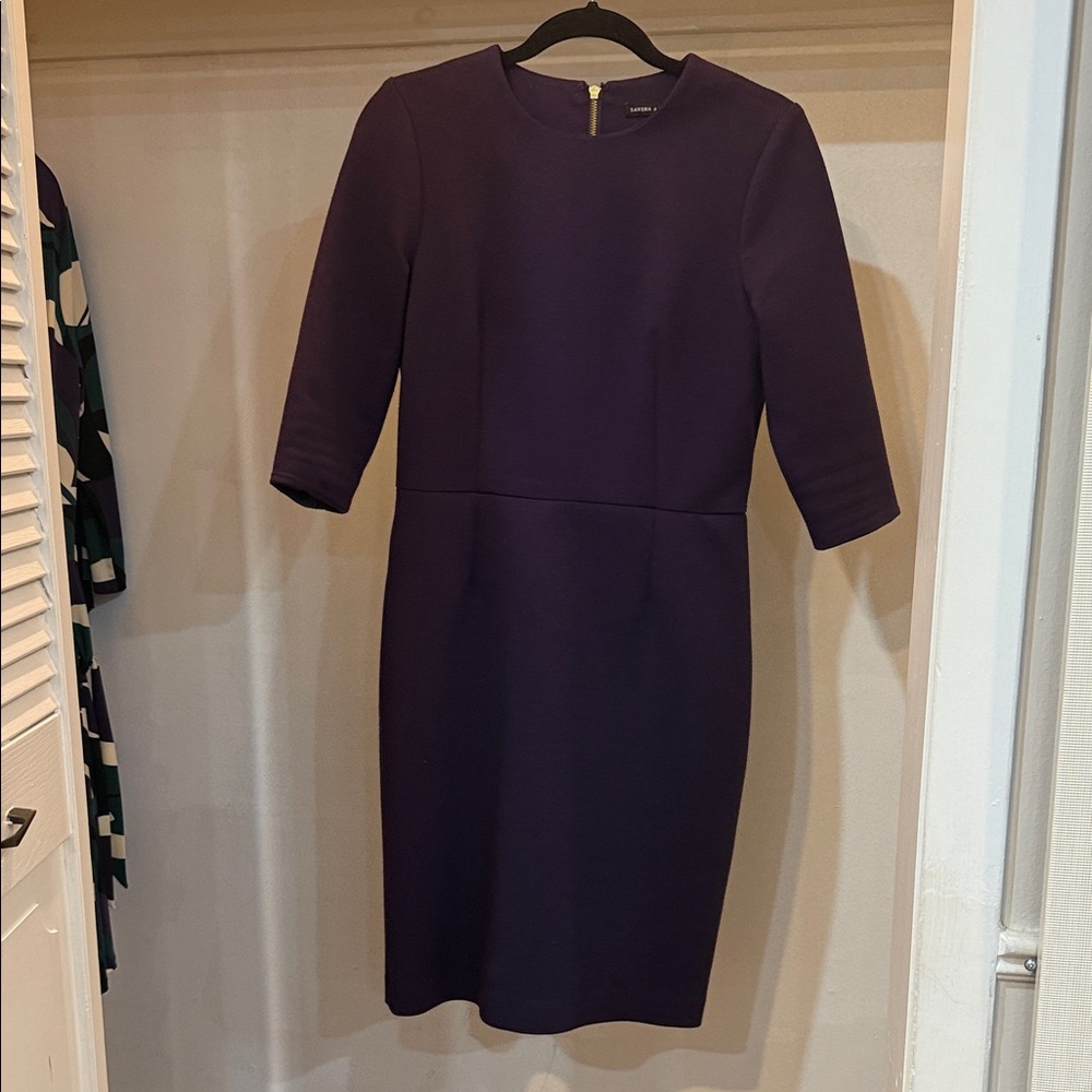Chic Long Sleeve Purple Dress